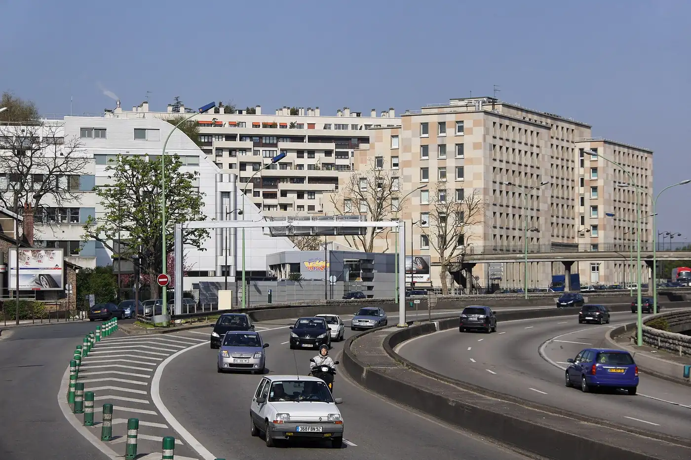La circulation sur le boulevard périphérique, à hauteur de Montsouris dans le 14e