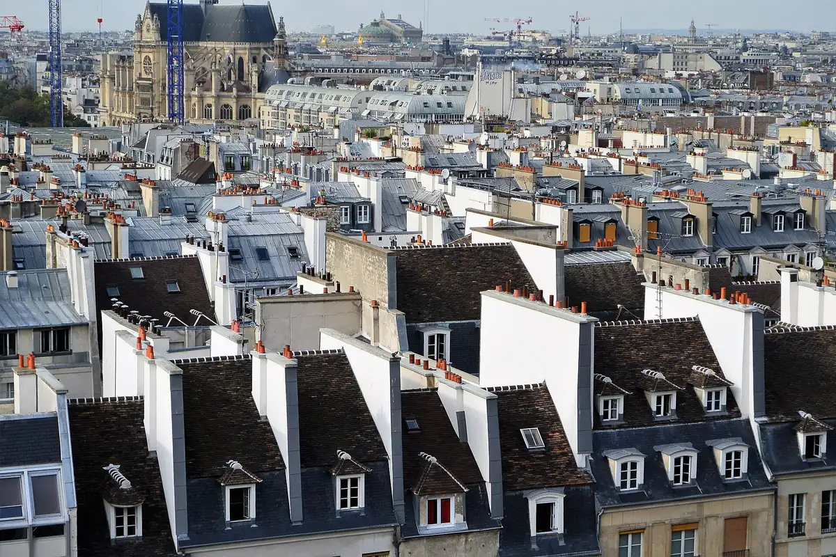 Les toits de Paris vus depuis le Centre Pompidou